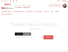 Tablet Screenshot of domaillerealestate.com